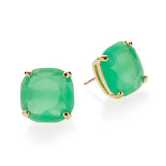kate spade Jewelry - SALE ONLY TODAY Kate Spade Small Green Square Stud